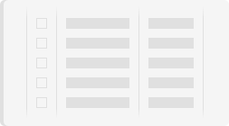 A three column table example where the checkbox appears in the far left column and all additional text appears to the right of the checkbox.